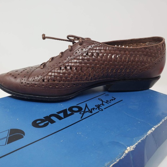 Vintage Enzo Angiolini Hand Tooled Leather Shoes with box - 7 - Picture 3 of 9